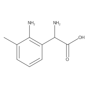 (I+/-R)-I+/-,2-Diamino-3-methylbenzeneacetic acid Structure