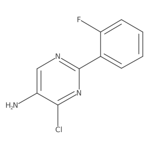 4-Chloro-2-(2-fluorophenyl)-5-pyrimidinamine Structure