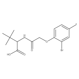 N-[2-(2-Bromo-4-fluorophenoxy)acetyl]-3-methylvaline结构式