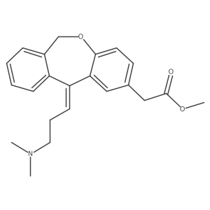 Dibenz[b,e]oxepin-2-acetic acid, 11-[3-(dimethylamino)propylidene]-6,11-dihydro-, methyl ester Structure