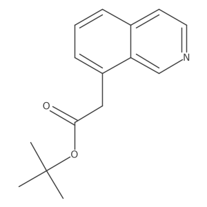 Tert-butyl 2-(isoquinolin-8-yl)acetate结构式
