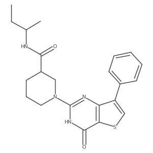 N-(sec-butyl)-1-(4-oxo-7-phenyl-3,4-dihydrothieno[3,2-d]pyrimidin-2-yl)piperidine-3-carboxamide Structure