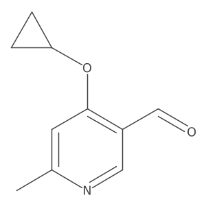 4-Cyclopropoxy-6-methylnicotinaldehyde结构式