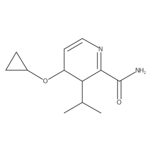 4-Cyclopropoxy-3-isopropyl-3,4-dihydropyridine-2-carboxamide Structure