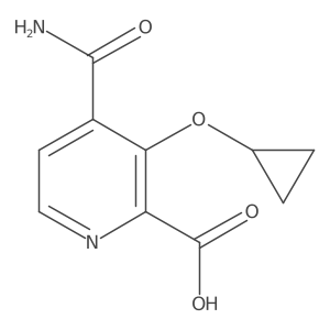 4-Carbamoyl-3-cyclopropoxypicolinic acid Structure
