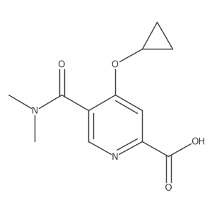 4-Cyclopropoxy-5-(dimethylcarbamoyl)picolinic acid Structure