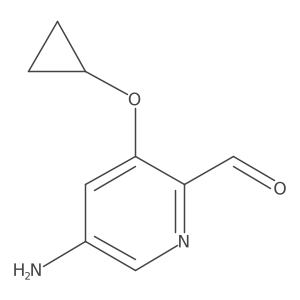 5-Amino-3-cyclopropoxypicolinaldehyde Structure