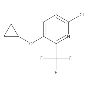 6-Chloro-3-cyclopropoxy-2-(trifluoromethyl)pyridine Structure