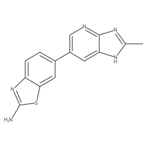 6-(2-Methyl-3H-imidazo[4,5-b]pyridin-6-yl)-2-benzothiazolamine结构式