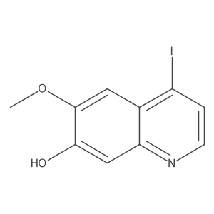 4-Iodo-6-methoxy-7-quinolinol Structure
