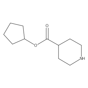 Cyclopentyl piperidine-4-carboxylate结构式