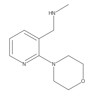 Methyl({[2-(morpholin-4-yl)pyridin-3-yl]methyl})amine Structure