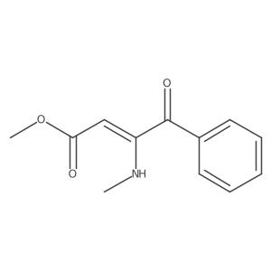 (Z)-Methyl 3-(methylamino)-4-oxo-4-phenylbut-2-enoate Structure