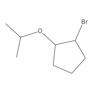 1-Bromo-2-(propan-2-yloxy)cyclopentane Structure