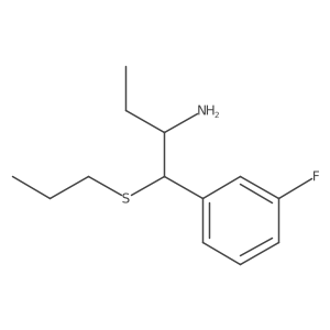 I+/--Ethyl-3-fluoro-I(2)-(propylthio)benzeneethanamine Structure