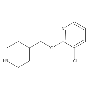 3-Chloro-2-(piperidin-4-ylmethoxy)pyridine Structure