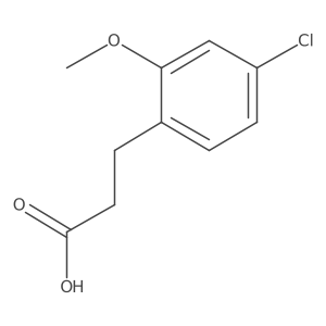 3-(4-Chloro-2-methoxyphenyl)propanoic acid结构式