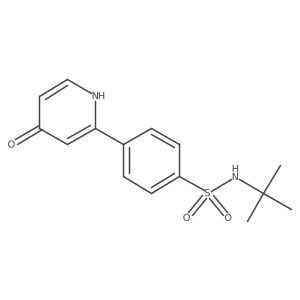 2-(4-t-Butylsulfamoylphenyl)-4-hydroxypyridine结构式