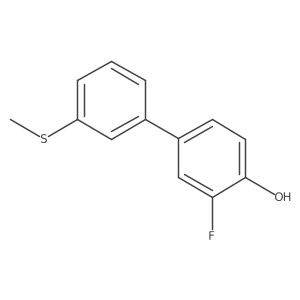 2-Fluoro-4-(3-methylthiophenyl)phenol Structure