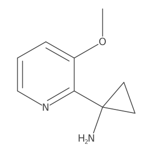1-(3-Methoxypyridin-2-yl)cyclopropan-1-amine结构式