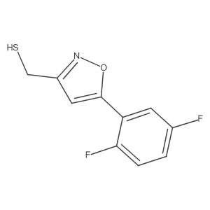 [5-(2,5-Difluorophenyl)-1,2-oxazol-3-yl]methanethiol Structure