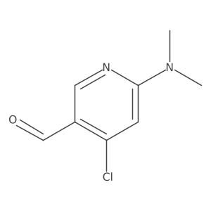 4-Chloro-6-(dimethylamino)pyridine-3-carbaldehyde结构式