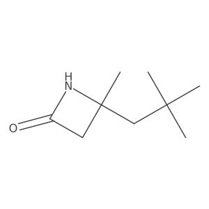 4-(2,2-Dimethylpropyl)-4-methyl-2-azetidinone Structure