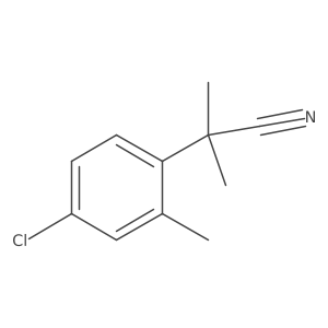 2-(4-Chloro-2-methylphenyl)-2-methylpropanenitrile Structure