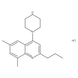 6,8-Dimethyl-4-(piperazin-1-yl)-2-propylquinoline hydrochloride Structure