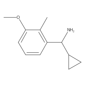 (R)-cyclopropyl(3-methoxy-2-methylphenyl)methanamine结构式