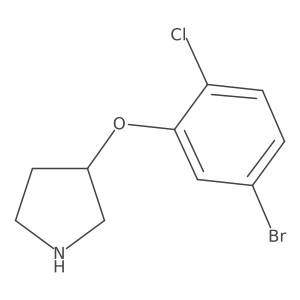 3-(5-Bromo-2-chlorophenoxy)pyrrolidine Structure