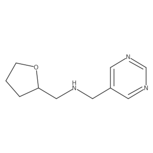 (Oxolan-2-ylmethyl)(pyrimidin-5-ylmethyl)amine Structure