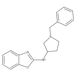 N-(1-benzylpyrrolidin-3-yl)-1,3-benzoxazol-2-amine Structure