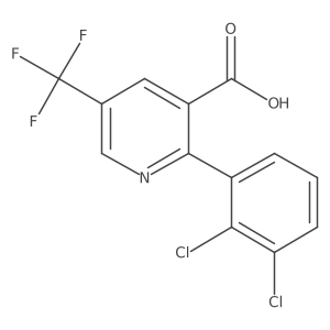 2-(2,3-Dichlorophenyl)-5-(trifluoromethyl)nicotinic acid Structure
