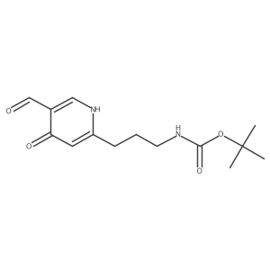 Tert-butyl 3-(5-formyl-4-hydroxypyridin-2-YL)propylcarbamate结构式