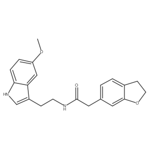 2-(2,3-dihydro-1-benzofuran-6-yl)-N-[2-(5-methoxy-1H-indol-3-yl)ethyl]acetamide结构式