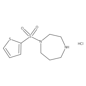 1-(Thiophen-2-ylsulfonyl)-1,4-diazepane hydrochloride Structure