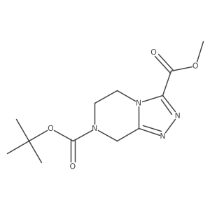 7-tert-butyl 3-methyl 5,6-dihydro-[1,2,4]triazolo[4,3-a]pyrazine-3,7(8H)-dicarboxylate Structure