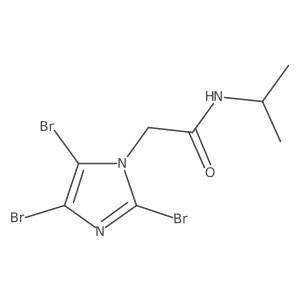 2-(2,4,5-Tribromo-1h-imidazol-1-yl)-N-isopropylacetamide结构式