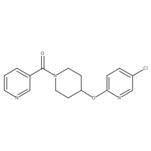 (4-((5-Chloropyridin-2-yl)oxy)piperidin-1-yl)(pyridin-3-yl)methanone结构式