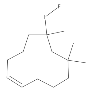6-Fluoroiodanuidyl-6,8,8-trimethylcycloundecene Structure