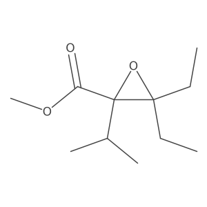 Methyl 3,3-diethyl-2-(propan-2-yl)oxirane-2-carboxylate Structure