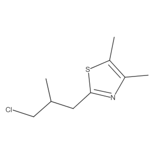 2-(3-Chloro-2-methylpropyl)-4,5-dimethyl-1,3-thiazole Structure