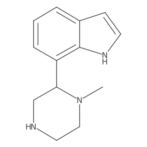 7-(1-methylpiperazin-2-yl)-1H-indole结构式