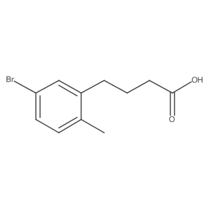 4-(5-Bromo-2-methylphenyl)butanoic acid结构式