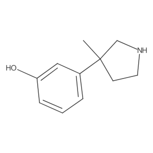 3-(3-Methylpyrrolidin-3-yl)phenol Structure