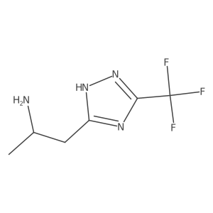 1-[3-(Trifluoromethyl)-1h-1,2,4-triazol-5-yl]propan-2-amine结构式