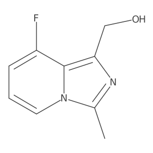 (8-Fluoro-3-methylimidazo[1,5-a]pyridin-1-yl)methanol结构式