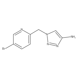 1-[(5-Bromopyridin-2-yl)methyl]-1H-1,2,3-triazol-4-amine Structure