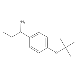 1-(4-tert-butoxyphenyl)propan-1-amine结构式